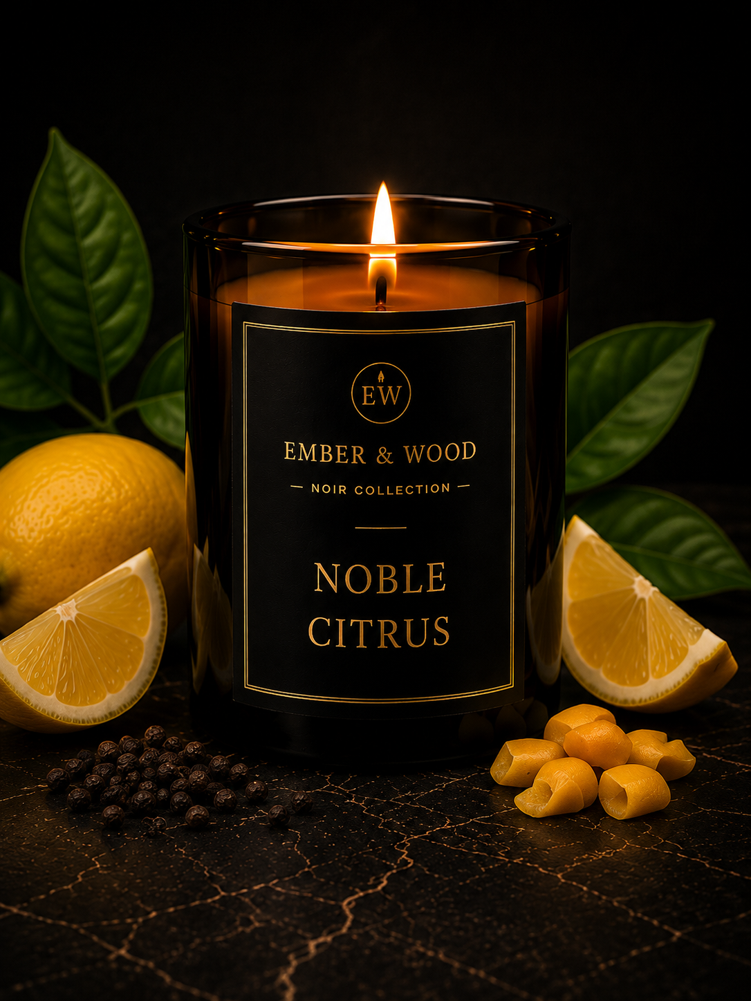EMBER & WOOD NOBLE CITRUS žvakė